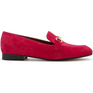 Isabel Bernard Vendôme Fleur fuchsia suède loafers voor dames