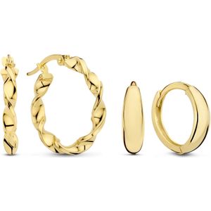 Isabel Bernard Cadeau d'Isabel 14-karaats gouden oorbellen set voor dames