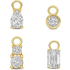 Isabel Bernard - Cadeau d'Isabel - Oorbedels - Goud - Zirkonia