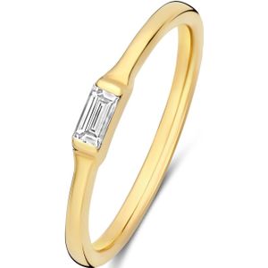Isabel Bernard De la Paix Lucia 14 karaats gouden ring met diamant 0.08 karaat voor dames