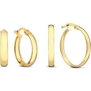 Isabel Bernard Cadeau d'Isabel 14-karaats gouden oorringenset voor dames