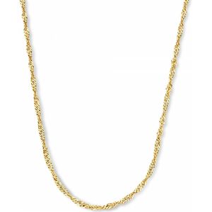 Isabel Bernard Rivoli Lilou 14 karaat gouden ketting met twist voor dames