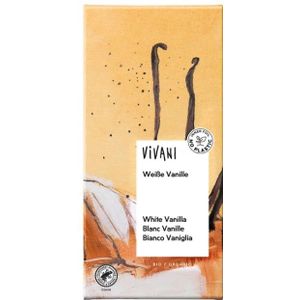Vivani Chocoladereep Wit met Vanille