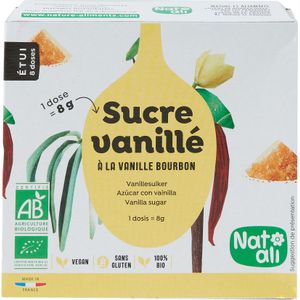 Nat Ali Vanille Suiker doosje 8 zakjes