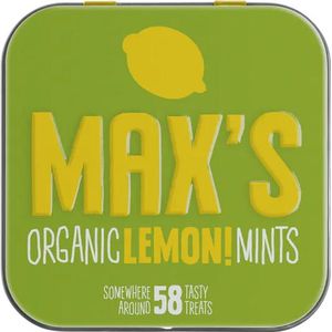 Max's Organic Lemon Mints - Blikje