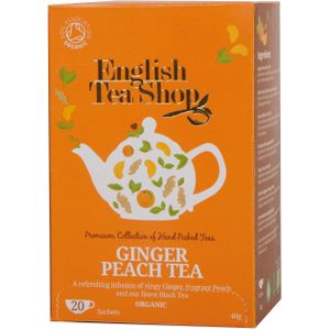 English Tea shop Ginger Peach Tea Bio