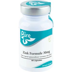 It's Pure Zink Formule 30mg  60caps