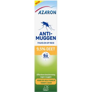 Azaron Anti-Muggenspray Thuis en op Reis 9.5% DEET