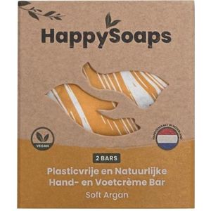 HappySoaps Hand & Voetcrème Bar Soft Argan 40gr