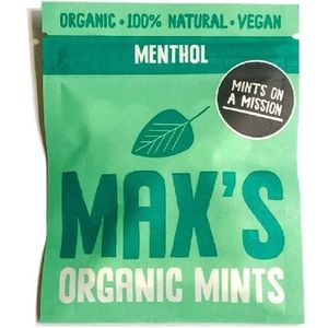 Max's Organic Menthol Mints - Blikje