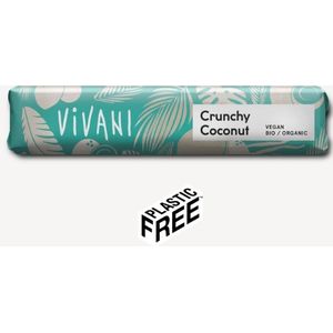 Vivani Chocoladereep Vegan Crunchy Coconut