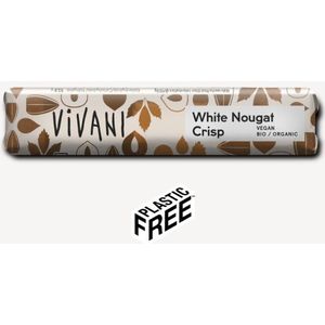 Vivani Chocoladereep White Nougat Crisp