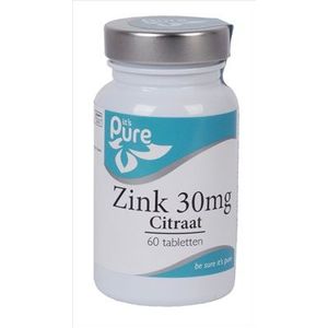 It's Pure Zink 30 mg Citraat 60TB