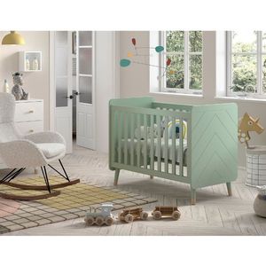 Babybed Billy - 124x68x94 cm - Olijfgroen