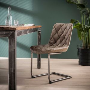 Set van 2 sledestoelen Guido - taupe