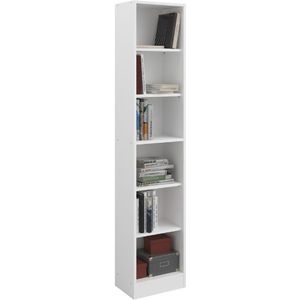 Boekenkast Hobby 41 cm lang-5 legplanken-wit