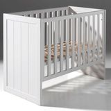 Vipack - Erik - Doorgroeibed - Wit - MDF en Grenen