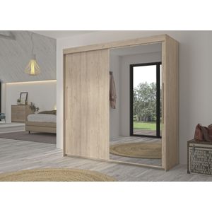 Kledingkast Tulle | 199 x 60 x 200 cm | Blonde Oak-design