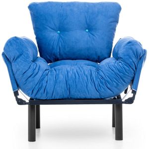 Verstelbare fauteuil Del Sofa | 95 x 70 x 85 cm | Blauw