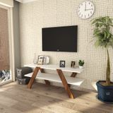 Wit Walnoot TV-meubel - Almaren | 100% Melamine Gecoat | 18mm Dikte