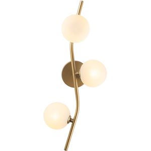 Lampana Wandlamp 23x19x55cm | Antiek | Metaal en Glas