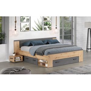 Tweepersoonsbed Follow | Met nachtkastjes en opbergruimte | Artisan Oak