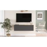 Locelso TV-meubel | 100% Melamine | 18mm | 100 cm x 29 | Grenen Antraciet