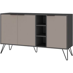 Dressoir Woody Fashion | 142 x 35,6 x 83 cm | Grijs