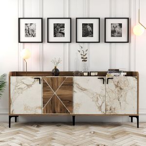 Wood Fashion Console | 100% melamineplaat | Notelaar Wit