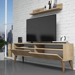 Woody Fashion TV-meubel | 100% Melamine coating | 150x50x30 cm | Eiken