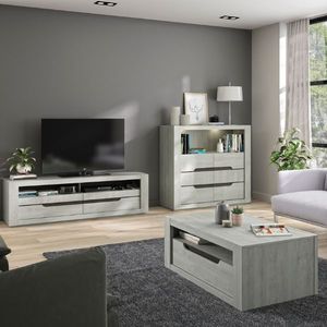 Tv-meubel Lanthe 2 lades 180cm - laguna eik