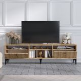 TV-meubel Emerald | 100% Gemelamineerd | 180cm Breedte | Eiken