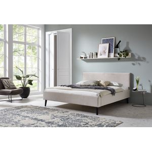 Tweepersoonsbed Leira | 180 x 200 cm | Beigekleurig design