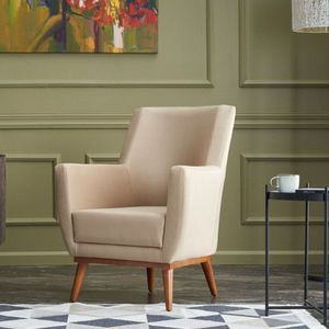 Stijlvolle Wing Chair | Comfortabel en Modern | Crèmekleur