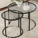 Nesting Tafels - Glas - Set van 2