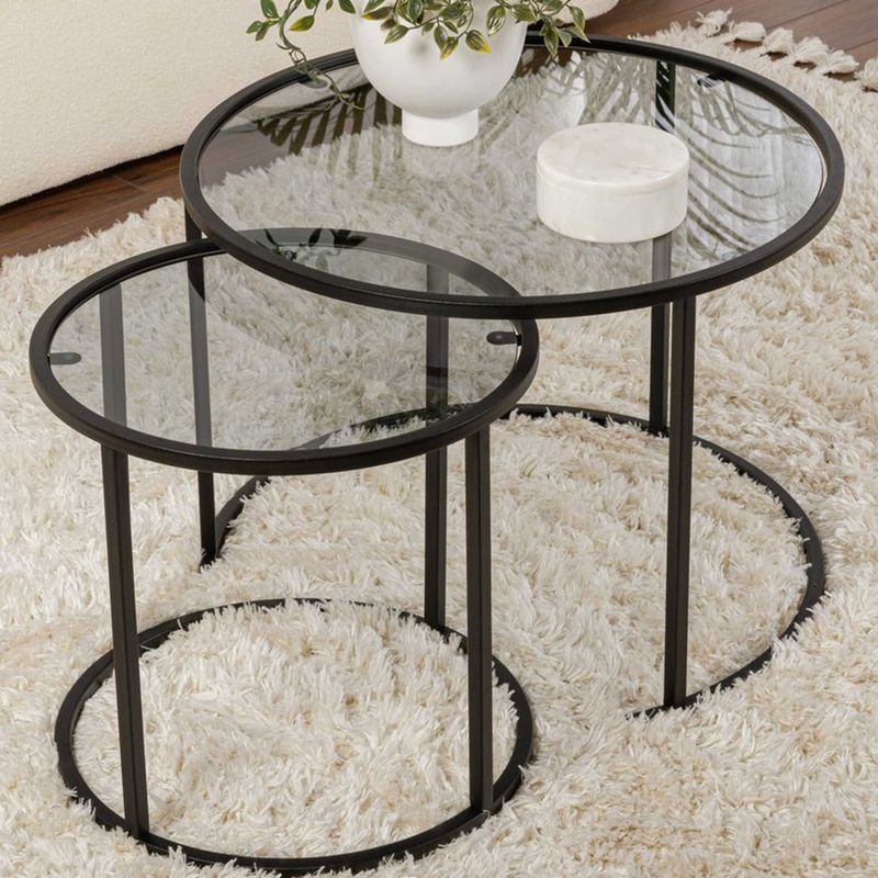 Nesting Tafels - Glas - Set van 2