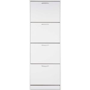 Schoenenkast Maicon 58cm 4 deuren - wit