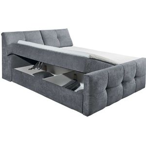 Boxspring Fitzroy 180x200cm met opbergruimte - antraciet