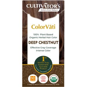CULTIVATOR'S ColorVãti Organic Herbal Hair Color - 16 Deep Chestnut - 100 g