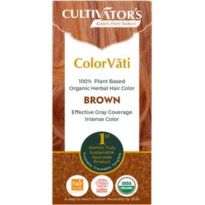 CULTIVATOR'S ColorVãti Organic Herbal Hair Color - 07 Brown - 100 g