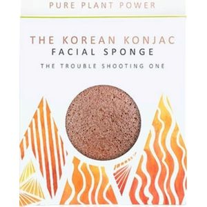 The Elements Fire with Purifying Volcanic Scoria Full Size Facial Sponge - 1 Stuk
