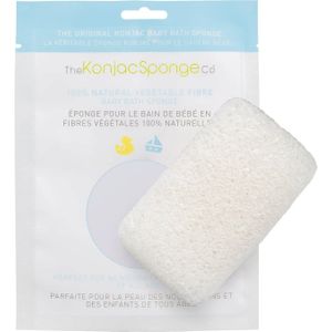 Rectangular White Pure Baby Sponge - 1 Stuk