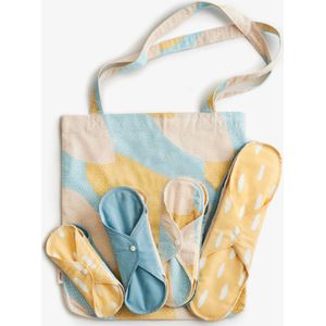 ImseVimse Katoenen inlegkruisjes startpakket - Blue Sprinkle