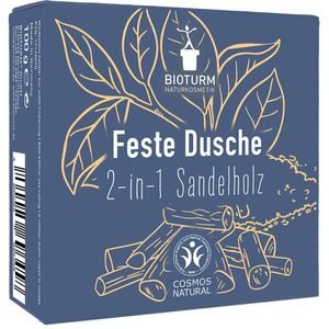 Bioturm 2in1 vaste zeep & shampoo sandelhout - 100 g