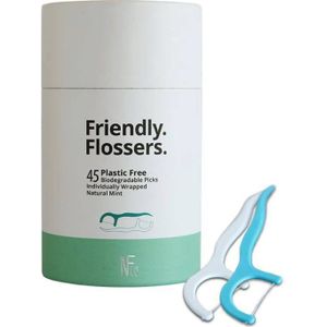 Natural Family CO. - Friendly. Flossers. - Flos Picks - 45 Stuks