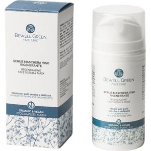 BeWell Green 2in1 Regenerating Face Scrub Mask - 100 ml
