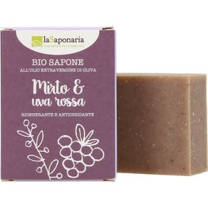La Saponaria Mirte & Rode Druif Zeep - 100 g