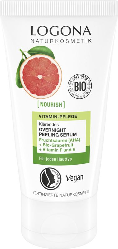 Logona [nourish] Verhelderende Overnight Peeling Serum - 50 ml