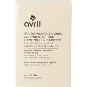Avril Cold Saponified Face & Body Soap - Camomille & Carotte