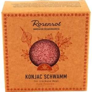 Rosenrot Konjac Spons Rode Klei - 1 Stuk